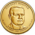 США, 1$ (P) 31-й Президент США Гербер Гувер 2014 г.-миниатюра